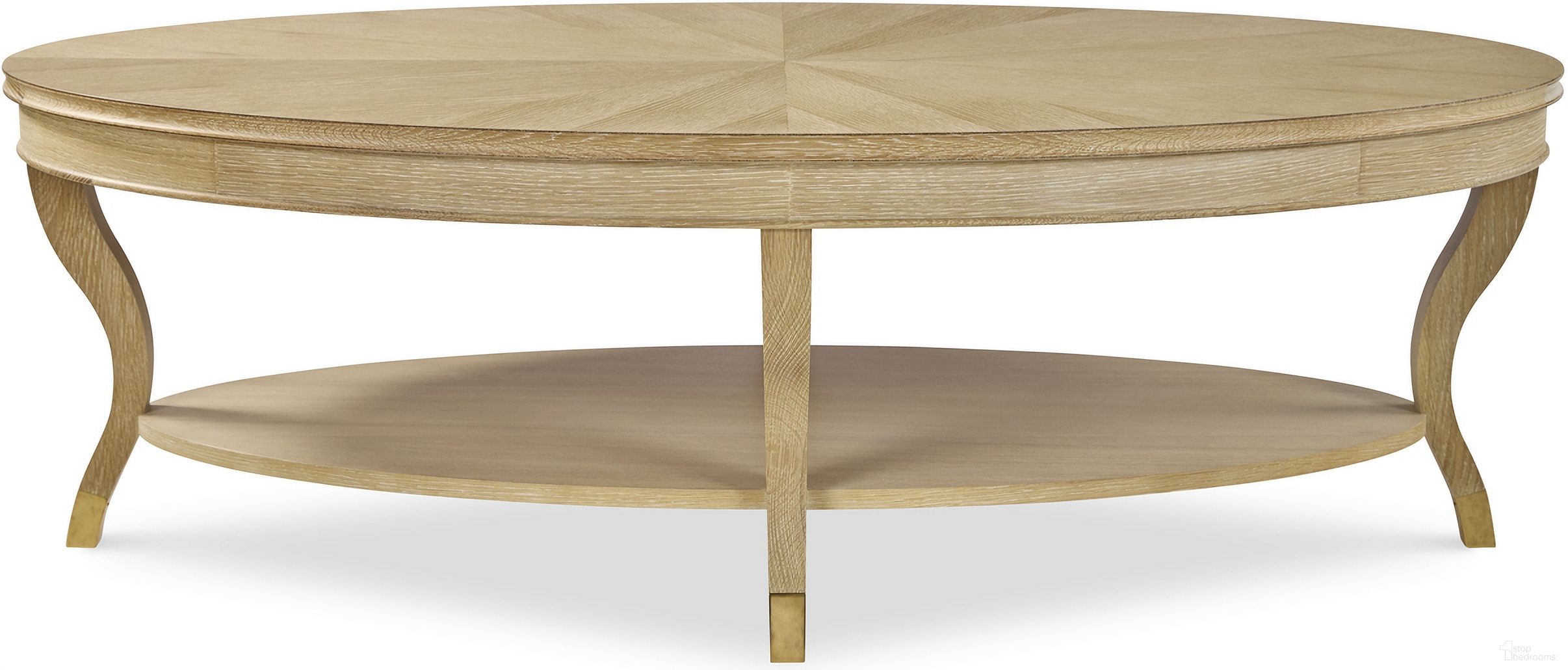 The appearance of Maison '47 Stocked Oval Cocktail Table In Natural designed by Century Furniture in the transitional interior design. This natural piece of furniture  was selected by 1StopBedrooms from Maison '47 Collection to add a touch of cosiness and style into your home. Sku: 89A-607-V1. Material: Oak Veneer.