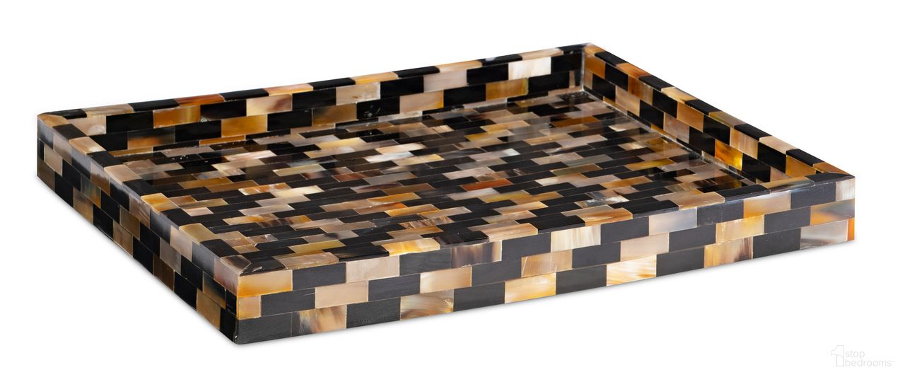 The appearance of Aegis Tray Small In Brown designed by Maitland-Smith in the modern / contemporary interior design. This brown piece of furniture was selected by 1StopBedrooms from Maitland Smith Collection to add a touch of cosiness and style into your home. Sku: 8551-25. Material: Resin.