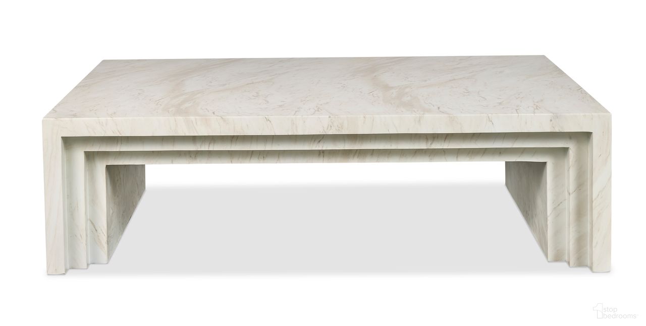 The appearance of Aries Coffee Table Faux Marble In Cream designed by Maitland-Smith in the modern / contemporary interior design. This cream piece of furniture was selected by 1StopBedrooms from Maitland Smith Collection to add a touch of cosiness and style into your home. Sku: CJ8385-33. Material: Faux Marble.