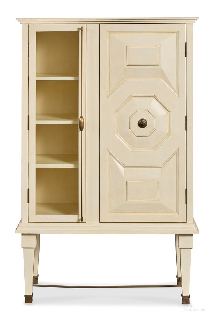 Maitland Smith Art Bar Cabinet In White