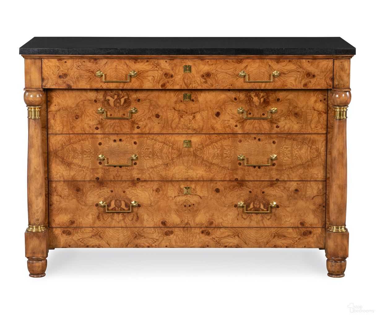 The appearance of Atticus Chest In Brown designed by Maitland-Smith in the transitional interior design. This brown piece of furniture  was selected by 1StopBedrooms from Maitland Smith Collection to add a touch of cosiness and style into your home. Sku: 8533-51. Material: Wood.