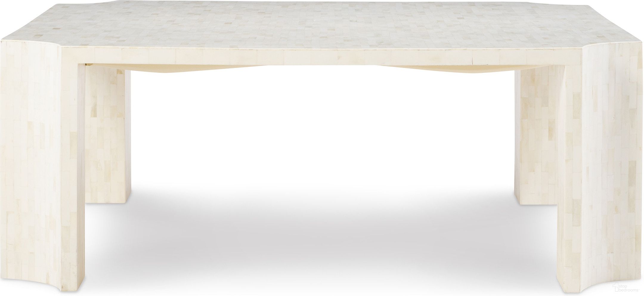 The appearance of Bowie Cocktail Table In Cream designed by Maitland-Smith in the modern / contemporary interior design. This cream piece of furniture was selected by 1StopBedrooms from Maitland Smith Collection to add a touch of cosiness and style into your home. Sku: 8454-33. Material: Wood.
