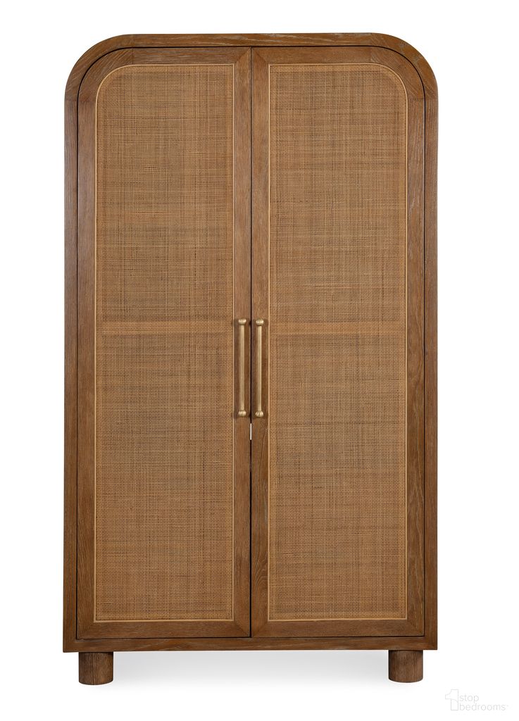 The appearance of Camden Storage Armoire In Brown designed by Maitland-Smith in the transitional interior design. This brown piece of furniture  was selected by 1StopBedrooms from Maitland Smith Collection to add a touch of cosiness and style into your home. Sku: CJ8510-52. Material: Wood.