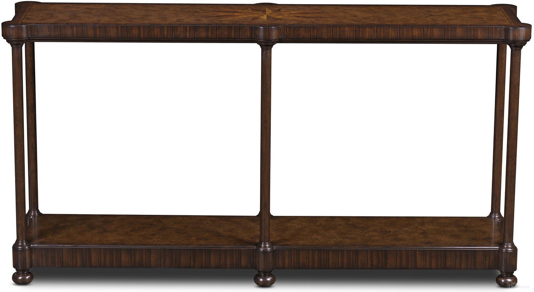 The appearance of Cameron Console In Brown designed by Maitland-Smith in the traditional interior design. This brown piece of furniture was selected by 1StopBedrooms from Maitland Smith Collection to add a touch of cosiness and style into your home. Sku: 8548-34. Material: Wood.