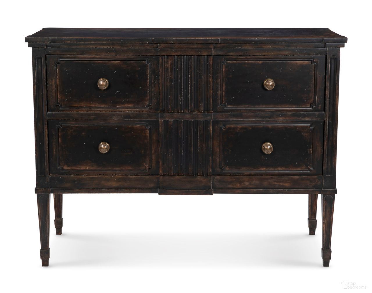 The appearance of Ellis Chest In Black designed by Maitland-Smith in the traditional interior design. This black piece of furniture  was selected by 1StopBedrooms from Maitland Smith Collection to add a touch of cosiness and style into your home. Sku: 8471-50. Material: Wood.