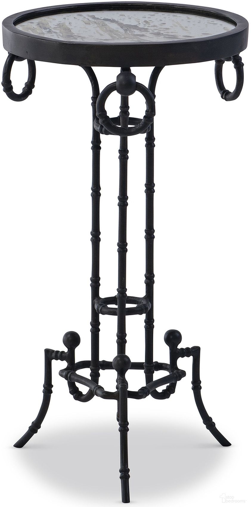 The appearance of Gavin Side Table In Black designed by Maitland-Smith in the transitional interior design. This black piece of furniture was selected by 1StopBedrooms from Maitland Smith Collection to add a touch of cosiness and style into your home. Sku: 8582-30. Material: Iron.
