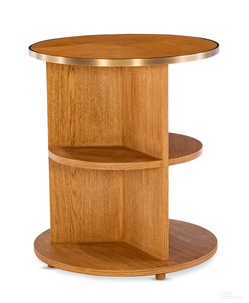 The appearance of Hunter Side Table In Natural designed by Maitland-Smith in the transitional interior design. This natural piece of furniture was selected by 1StopBedrooms from Maitland Smith Collection to add a touch of cosiness and style into your home. Sku: 8645-32. Material: Wood.