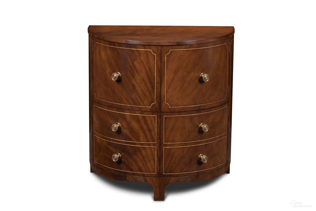 The appearance of Kingsley Liquor Cabinet In Brown designed by Maitland-Smith in the traditional interior design. This brown piece of furniture  was selected by 1StopBedrooms from Maitland Smith Collection to add a touch of cosiness and style into your home. Sku: 8636-51. Material: Wood.
