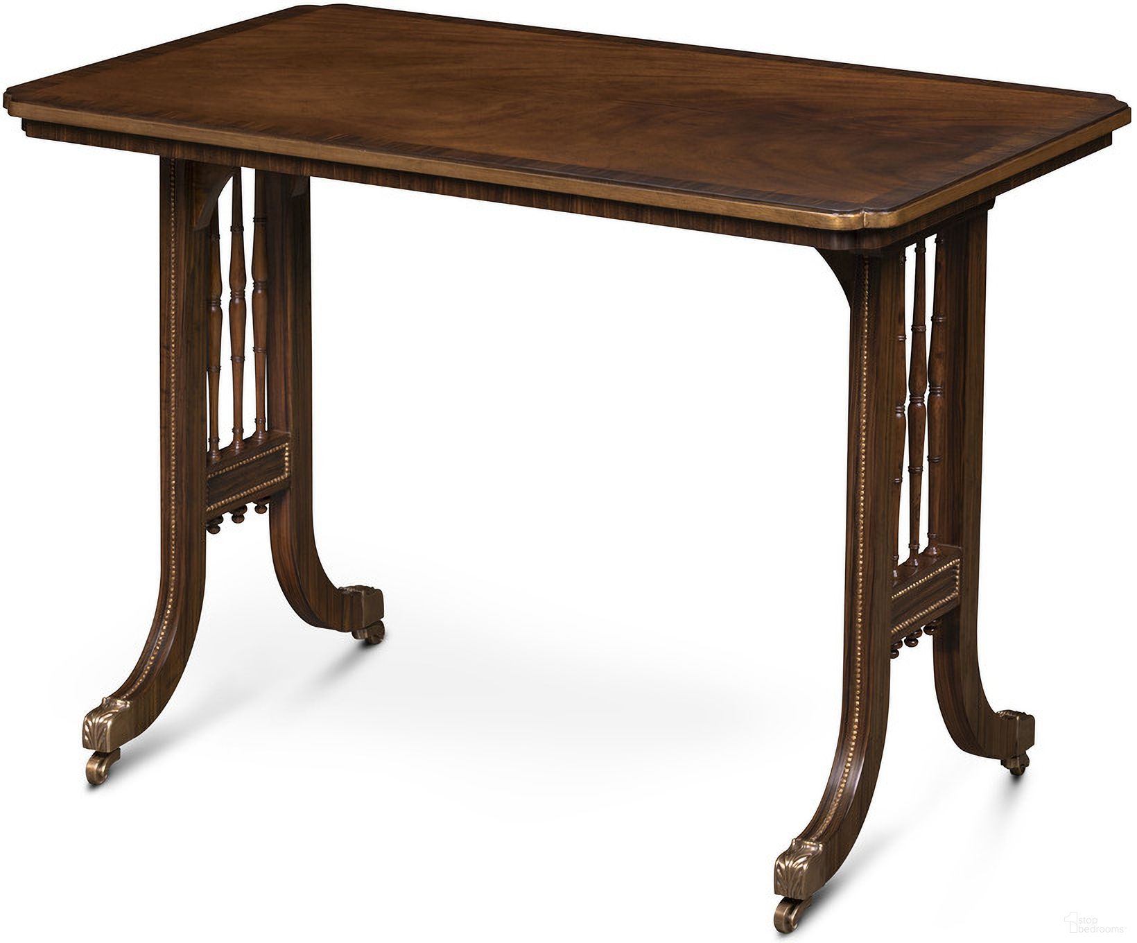 The appearance of Marlon Side Table In Brown designed by Maitland-Smith in the traditional interior design. This brown piece of furniture was selected by 1StopBedrooms from Maitland Smith Collection to add a touch of cosiness and style into your home. Sku: 8637-32. Material: Wood.