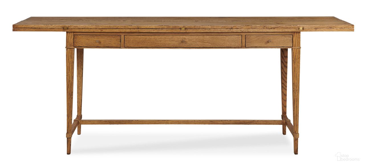 The appearance of Martha Flip Top Console In Natural designed by Maitland-Smith in the transitional interior design. This natural piece of furniture was selected by 1StopBedrooms from Maitland Smith Collection to add a touch of cosiness and style into your home. Sku: 8499-34. Material: Wood.