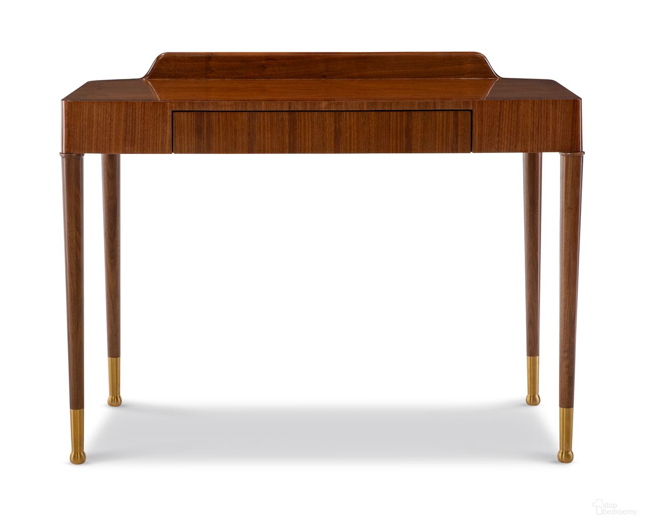 The appearance of Mia Writing Table In Brown designed by Maitland-Smith in the transitional interior design. This brown piece of furniture was selected by 1StopBedrooms from Maitland Smith Collection to add a touch of cosiness and style into your home. Sku: 8562-55. Material: Wood.