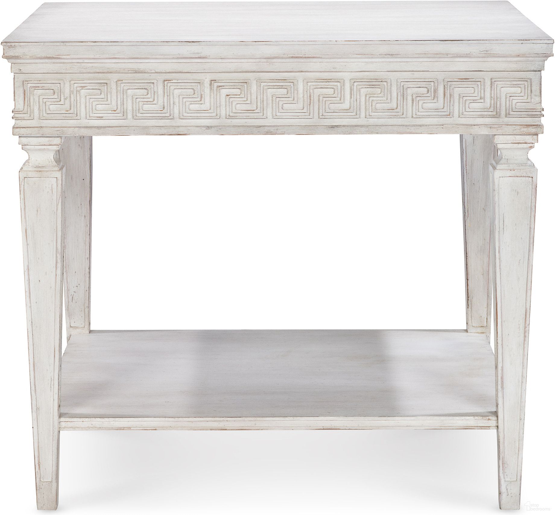 Natalie Side Table In White