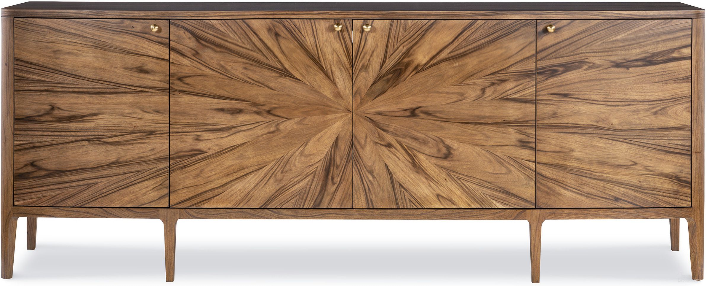 The appearance of Paladin Credenza In Brown designed by Maitland-Smith in the transitional interior design. This brown piece of furniture was selected by 1StopBedrooms from Maitland Smith Collection to add a touch of cosiness and style into your home. Sku: 8538-51. Material: Wood.