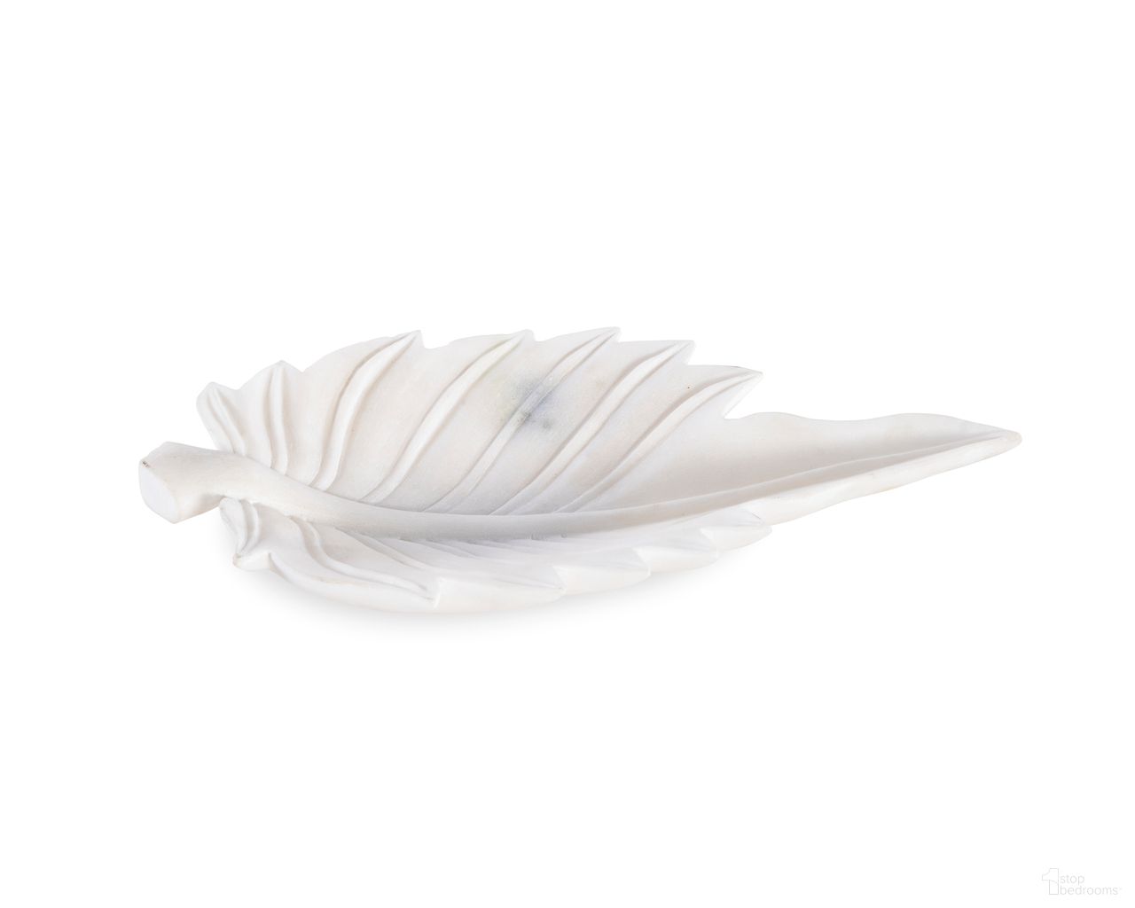 Maitland Smith Palm Dish In White