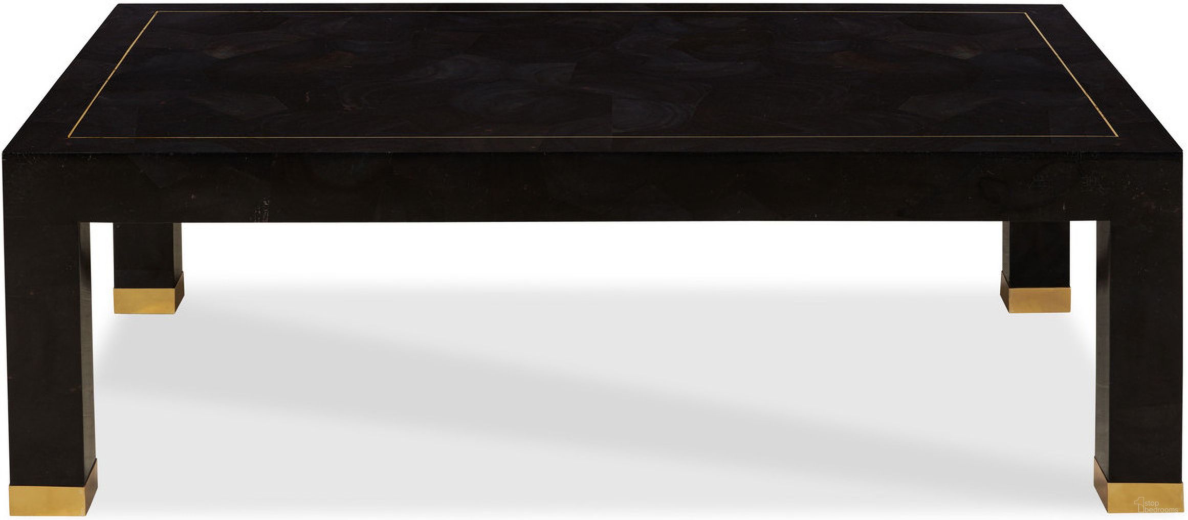 The appearance of Ridley Cocktail Table In Black designed by Maitland-Smith in the modern / contemporary interior design. This black piece of furniture was selected by 1StopBedrooms from Maitland Smith Collection to add a touch of cosiness and style into your home. Sku: 8443-33. Material: Wood.