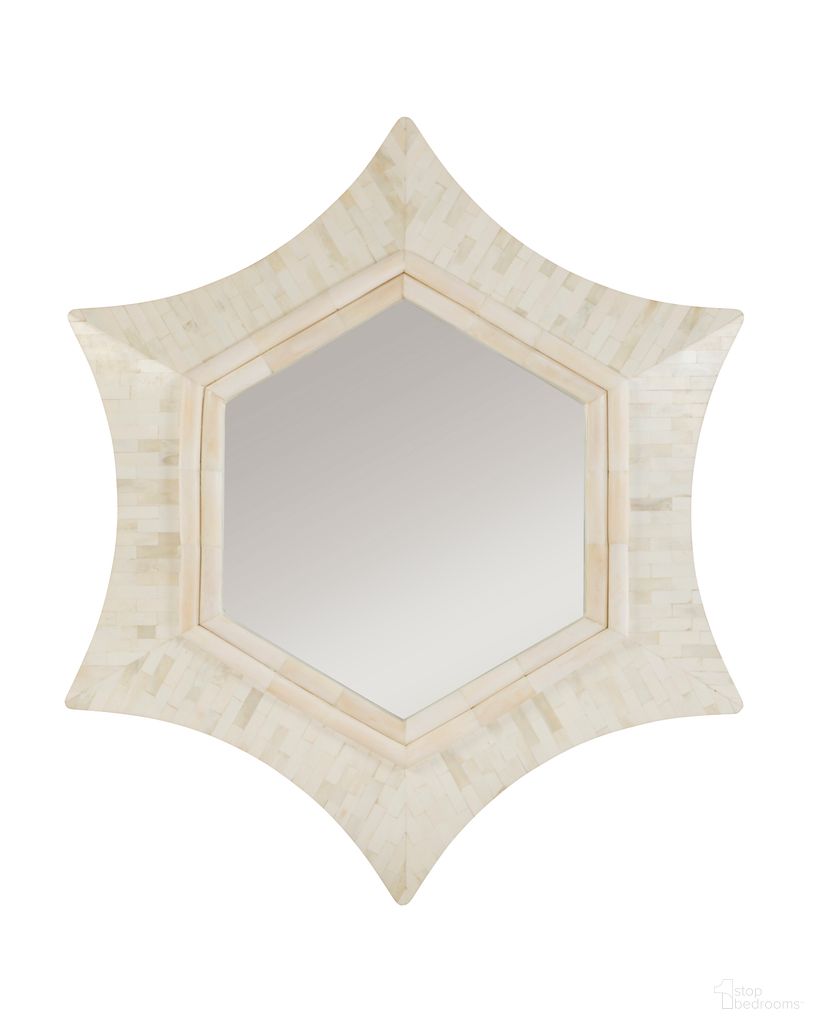 Star Bone Mirror In Cream