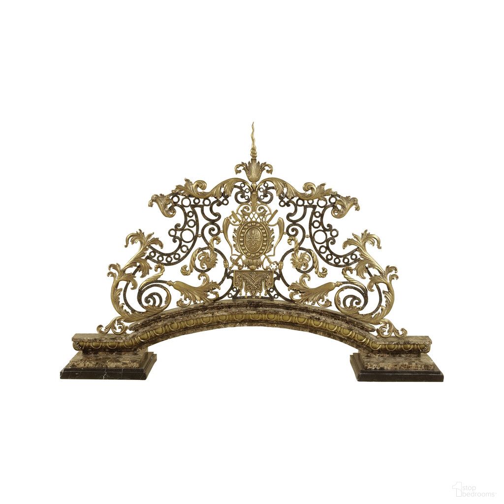 The appearance of Majestic Fireplace Screen In Brass designed by Maitland-Smith in the modern / contemporary interior design. This brass piece of furniture was selected by 1StopBedrooms from Maitland Smith Collection to add a touch of cosiness and style into your home. Sku: 8116-13. Material: Iron.