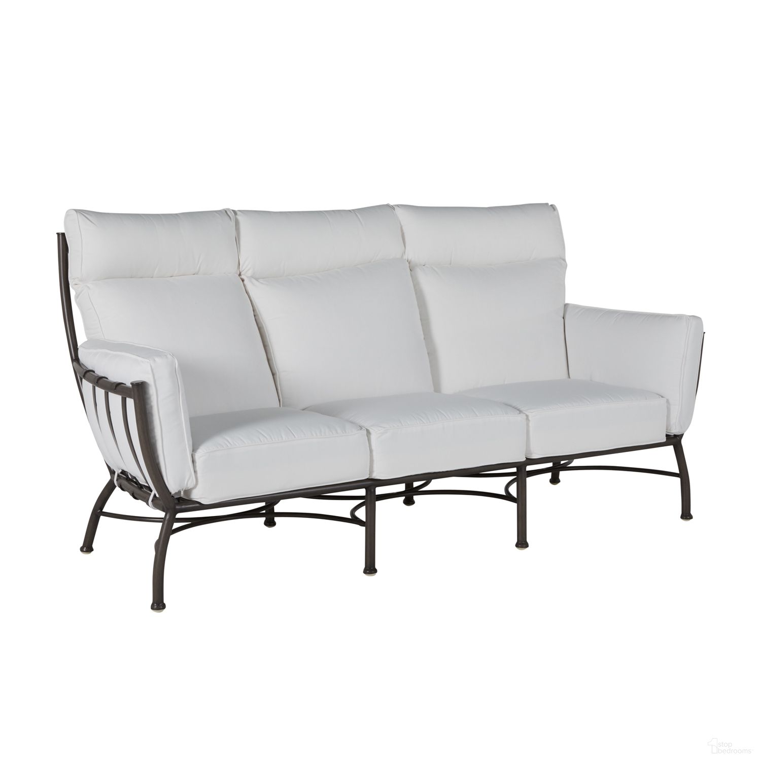 The appearance of Majorca Aluminum Sofa In Bali Pearl designed by Summer Classics in the transitional interior design. This bali pearl piece of furniture was selected by 1StopBedrooms from Majorca Collection to add a touch of cosiness and style into your home. Sku: 424231+C417P4219N. Material: Aluminum.