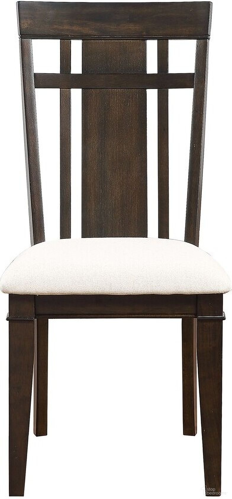 The appearance of Makah Dark Brown Natural Tone Side Chair Set of 2 designed by Homelegance in the transitional interior design. This brown piece of furniture was selected by 1StopBedrooms from Makah Collection to add a touch of cosiness and style into your home. Sku: 5496S. Material: Wood. Chair Type: Side Chair.