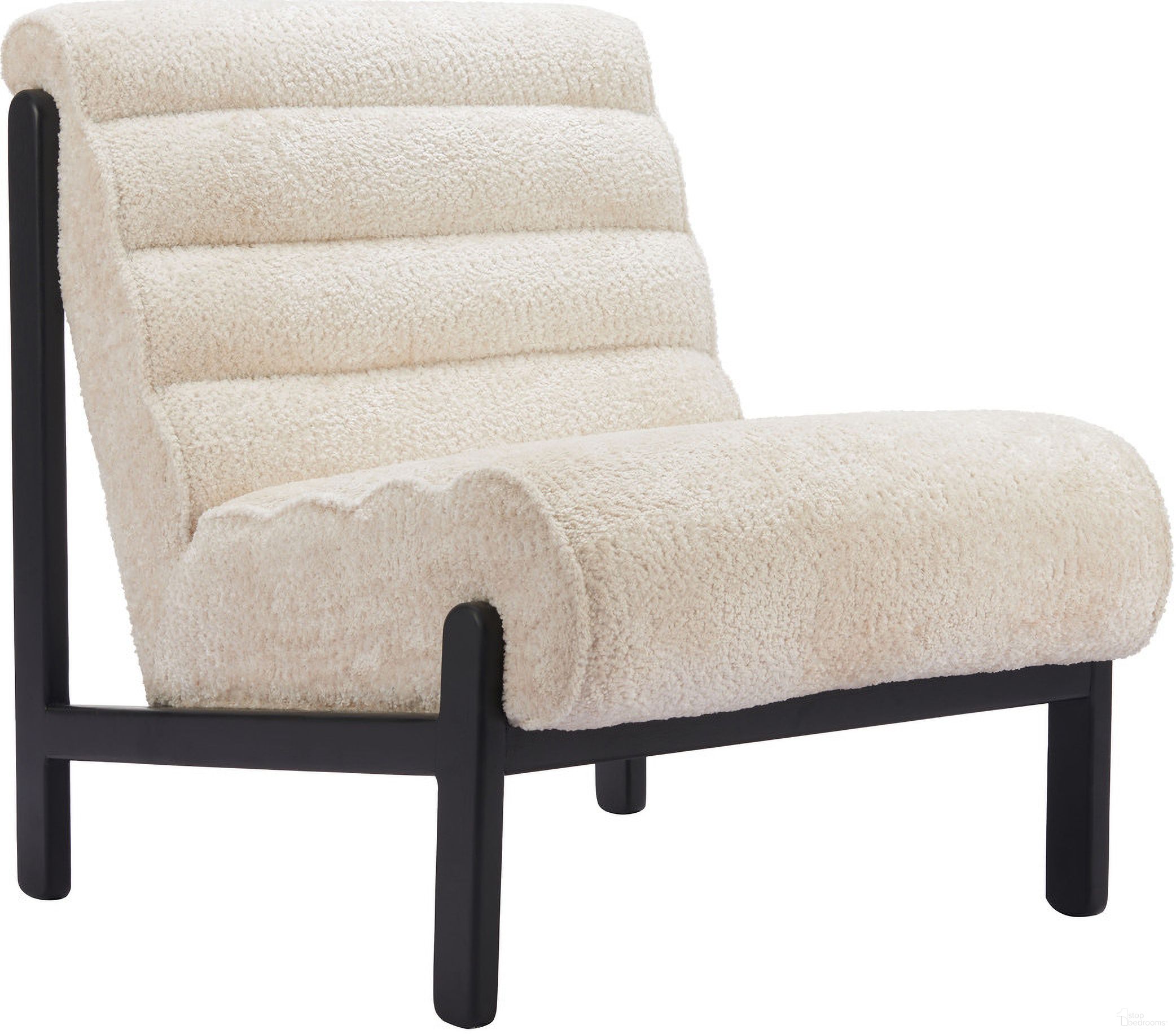 The appearance of Maki Accent Chair In Beige designed by Zuo Modern in the modern / contemporary interior design. This beige piece of furniture  was selected by 1StopBedrooms from Maki Collection to add a touch of cosiness and style into your home. Sku: 110467. Material: Polyester.