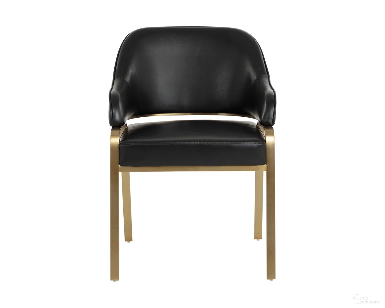 Malachi Dining Armchair In Cantina Black