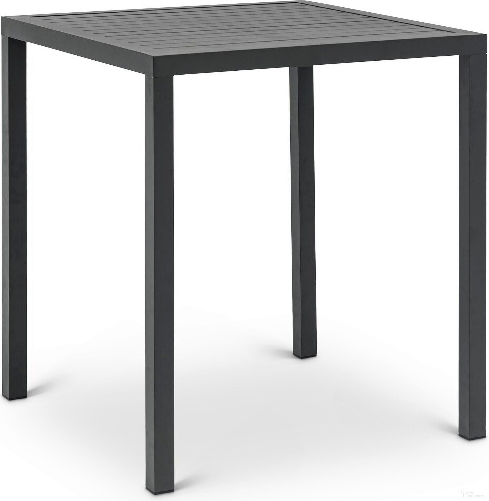 Maldives Outdoor Patio Square Bar Table In Grey