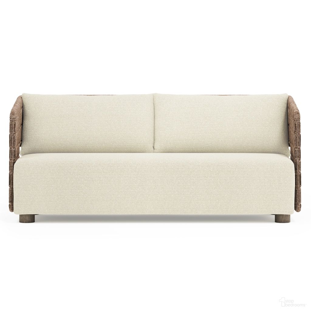 The appearance of Maldives Outdoor Sofa In Beige and Tan designed by Bernhardt in the modern / contemporary interior design. This beige/tan piece of furniture was selected by 1StopBedrooms from to add a touch of cosiness and style into your home. Sku: O2356D. Material: Fabric.