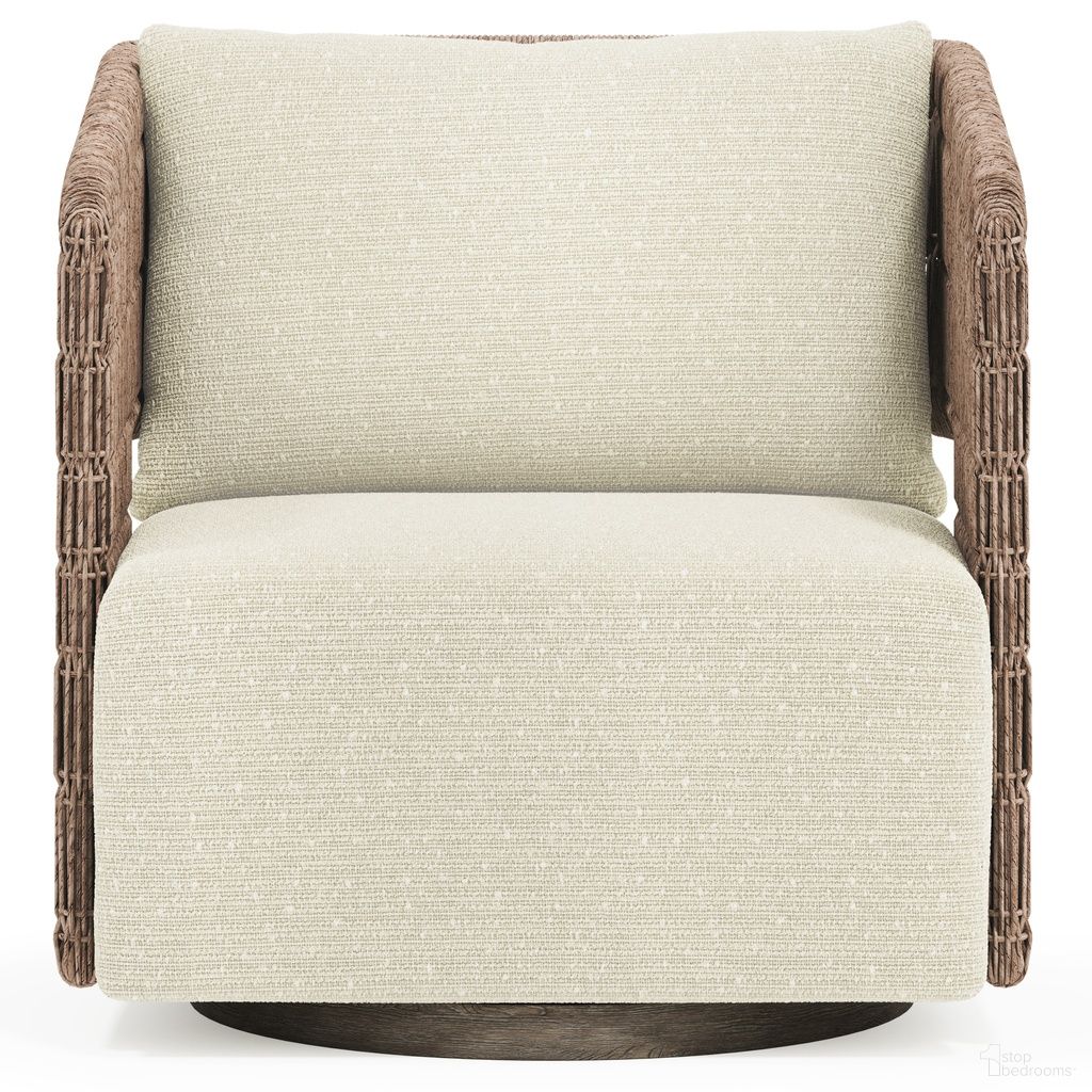 The appearance of Maldives Outdoor Swivel Chair In Beige and Tan designed by Bernhardt in the modern / contemporary interior design. This beige/tan piece of furniture was selected by 1StopBedrooms from to add a touch of cosiness and style into your home. Sku: O2352SD. Material: Fabric.