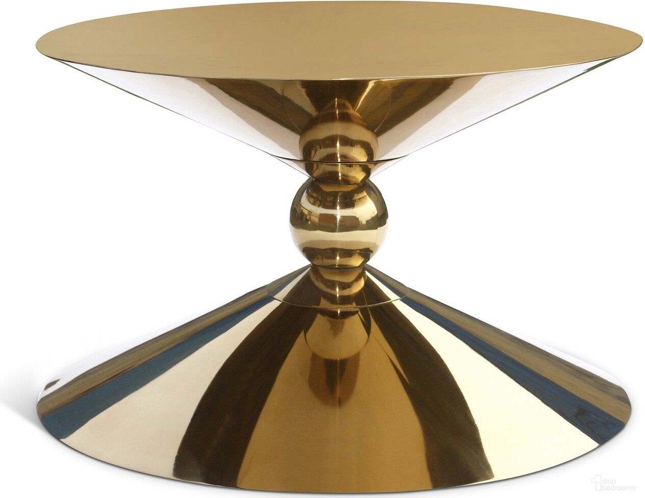 The appearance of Malia Coffee Table In Gold designed by Meridian in the modern / contemporary interior design. This gold piece of furniture  was selected by 1StopBedrooms from Malia Collection to add a touch of cosiness and style into your home. Sku: 290-CT. Material: Iron.