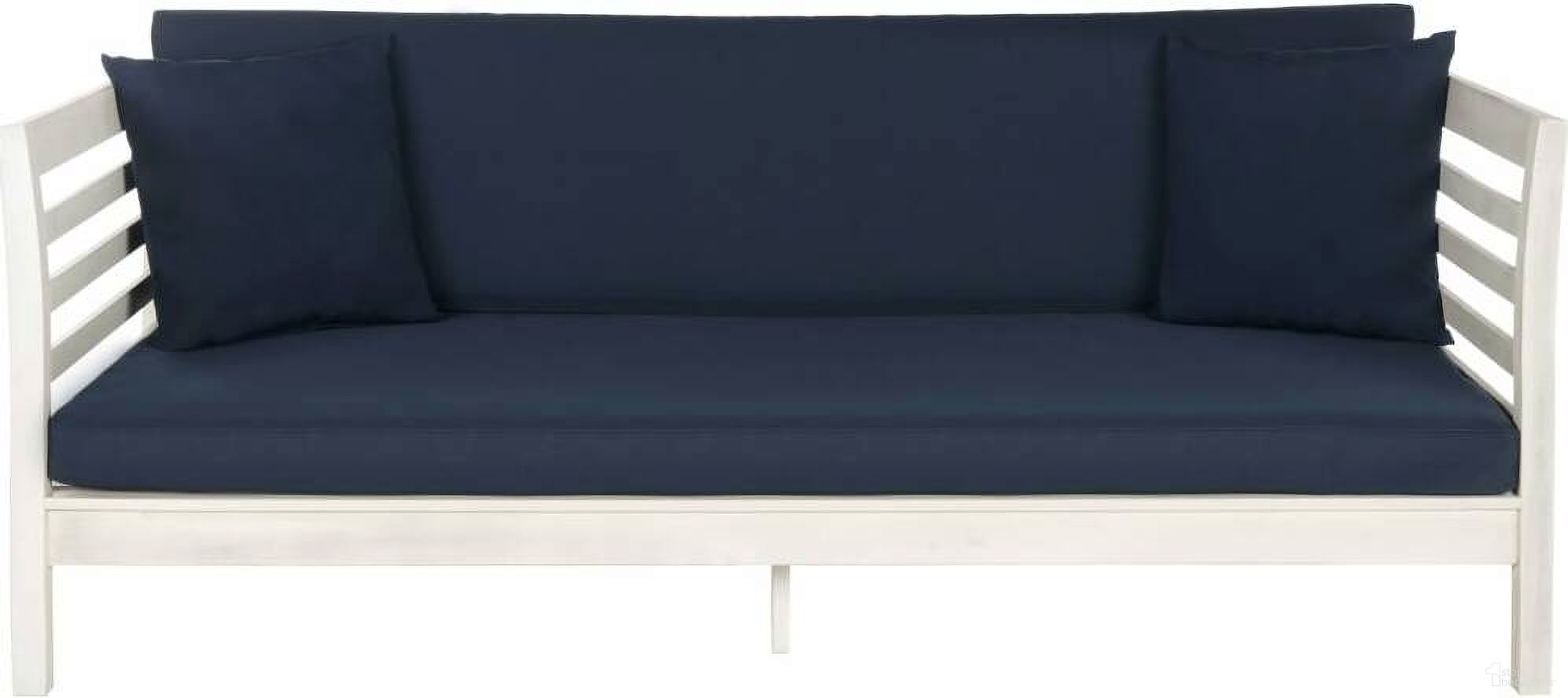 The appearance of Malibu Antique White and Navy Day Bed designed by Safavieh in the modern / contemporary interior design. This antique white piece of furniture was selected by 1StopBedrooms from Malibu Collection to add a touch of cosiness and style into your home. Sku: PAT6725D. Bed Type: Daybed. Material: Steel.