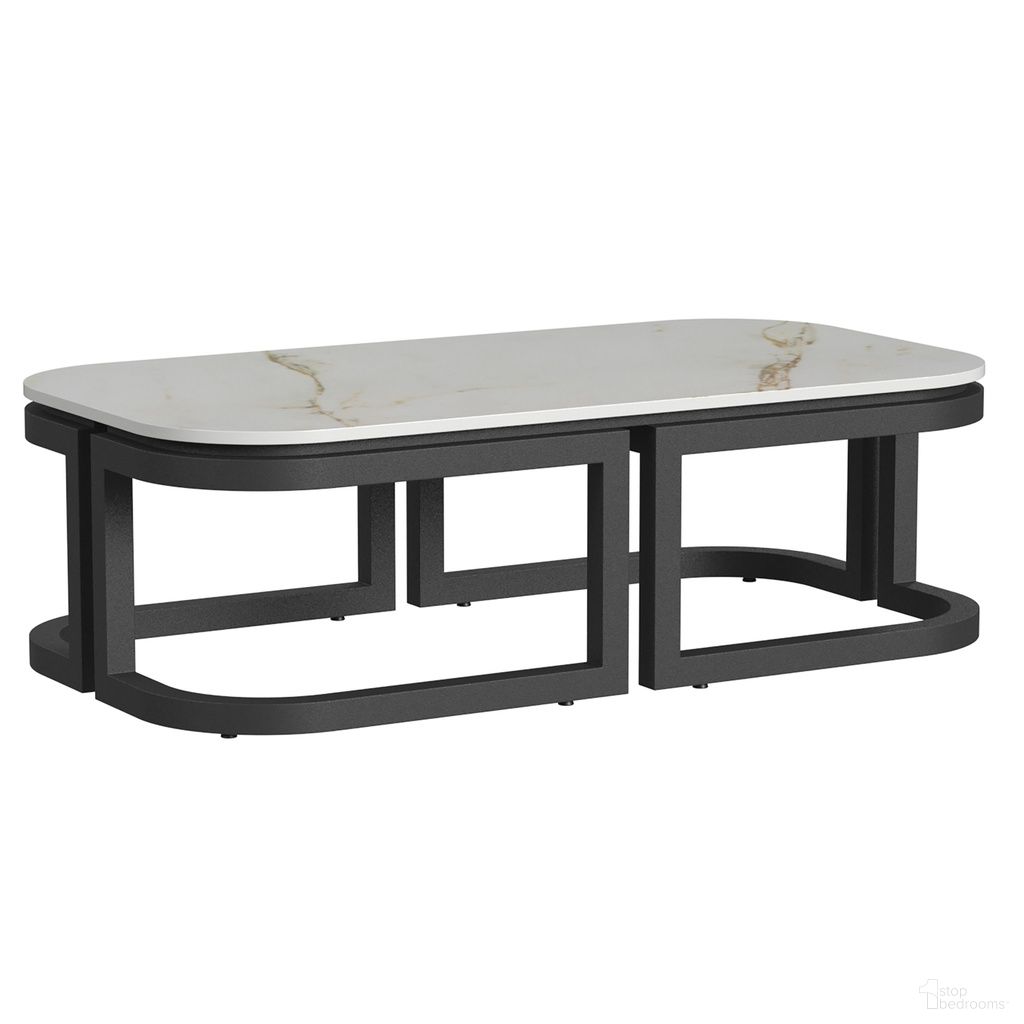 The appearance of Malibu Coffee Table in Matte Coal designed by Sunset West in the transitional interior design. This matte coal piece of furniture was selected by 1StopBedrooms from Malibu Collection to add a touch of cosiness and style into your home. Sku: SW7101-CT. Material: Aluminum.