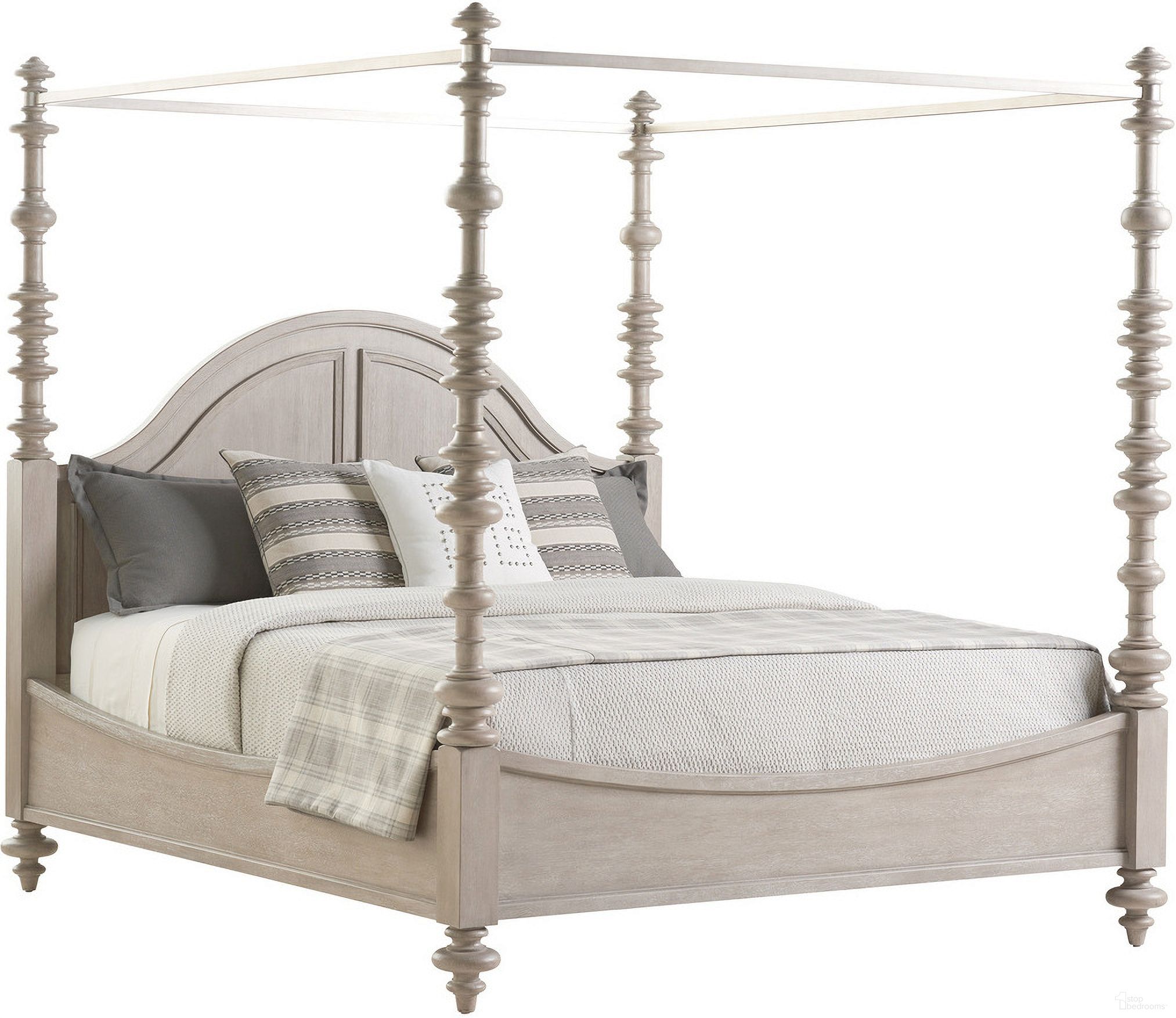 The appearance of Malibu Heathercliff California King Poster Bed In Dune designed by Barclay Butera in the modern / contemporary interior design. This dune piece of furniture was selected by 1StopBedrooms from Malibu Collection to add a touch of cosiness and style into your home. Sku: 926-175C. Bed Type: Poster Bed. Material: Wood. Bed Size: California King.