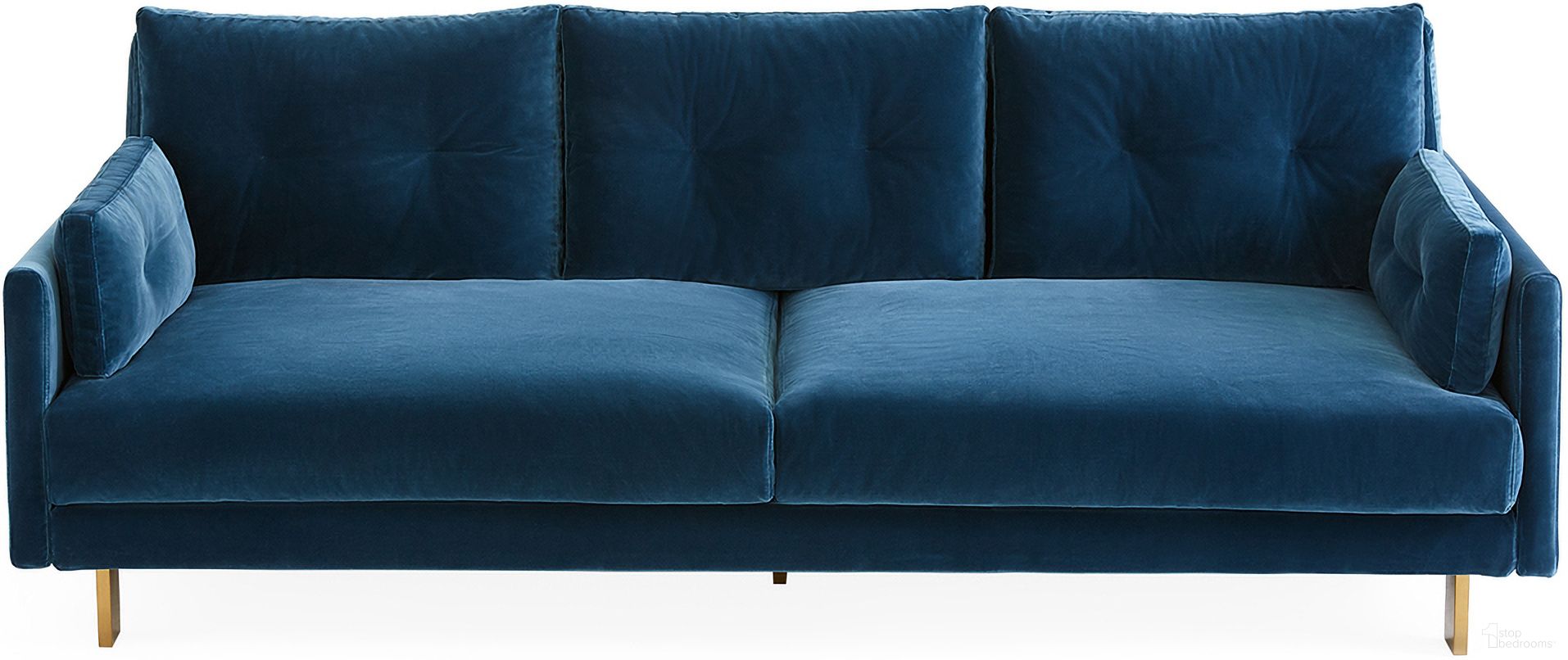 The appearance of Malibu Sofa In Varese Petrol designed by Jonathan Adler in the modern / contemporary interior design. This varese petrol piece of furniture  was selected by 1StopBedrooms from Malibu Collection to add a touch of cosiness and style into your home. Sku: 31716. Material: Cotton.