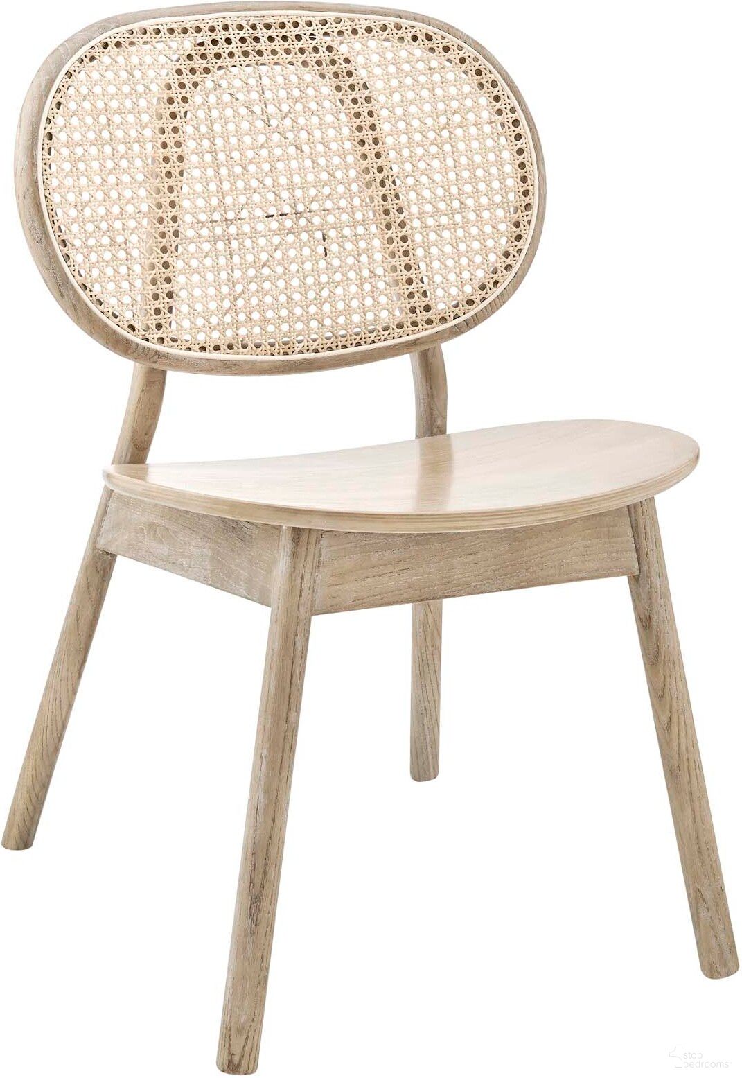 Malina Wood Dining Side Chair In Gray
