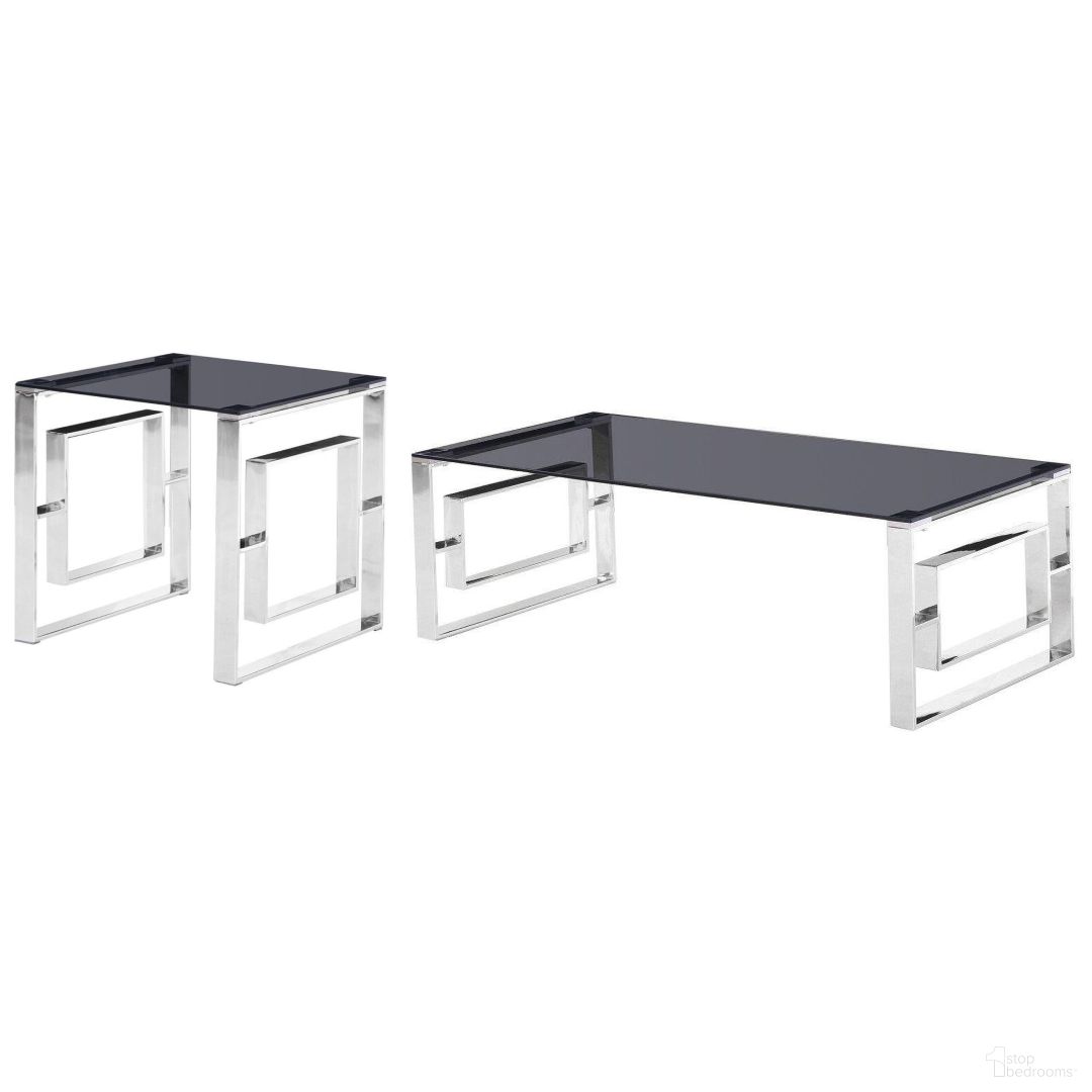 The appearance of Mallory Stainless Steel And Smoked Glass Occasional Table Set In Silver designed by Best Master Furniture in the modern / contemporary interior design. This silver piece of furniture  was selected by 1StopBedrooms from Mallory Collection to add a touch of cosiness and style into your home. Sku: E28SC;E28SE. Material: Glass.
