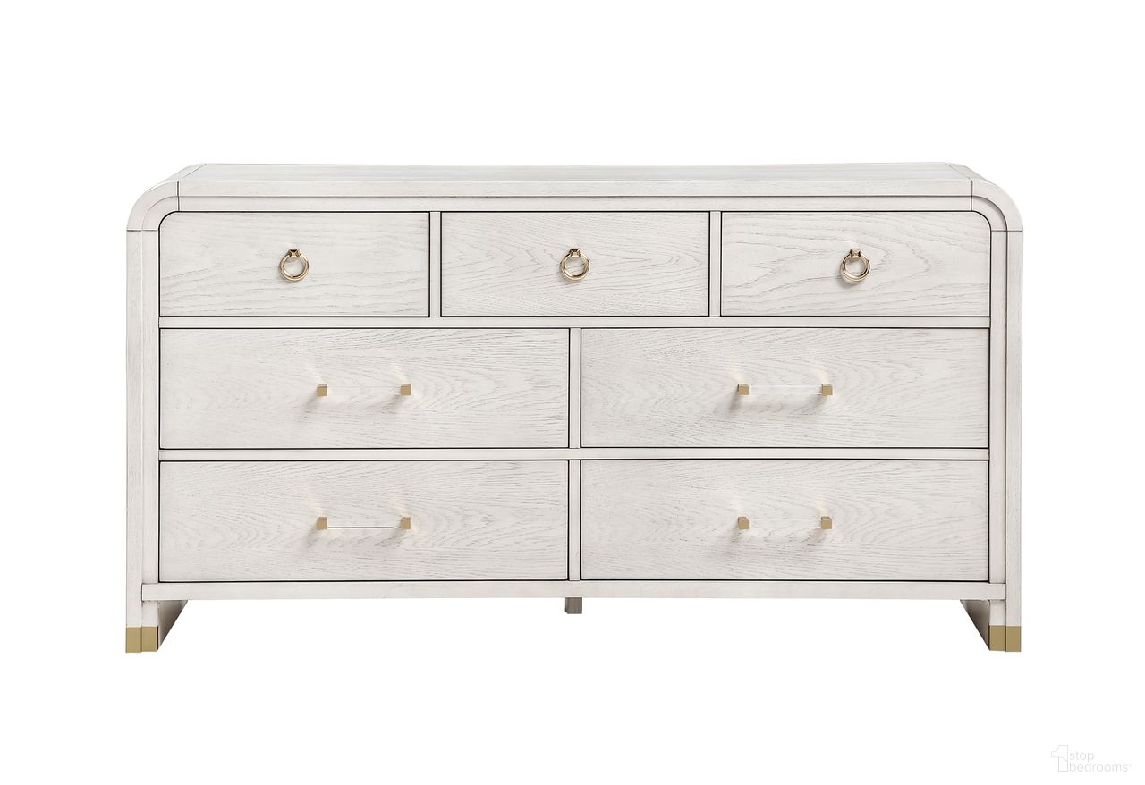 The appearance of Malmo Dresser In Oak designed by Global Furniture USA in the modern / contemporary interior design. This oak piece of furniture was selected by 1StopBedrooms from Malmo Collection to add a touch of cosiness and style into your home. Sku: MALMO-OAK-DR. Material: Rubberwood.