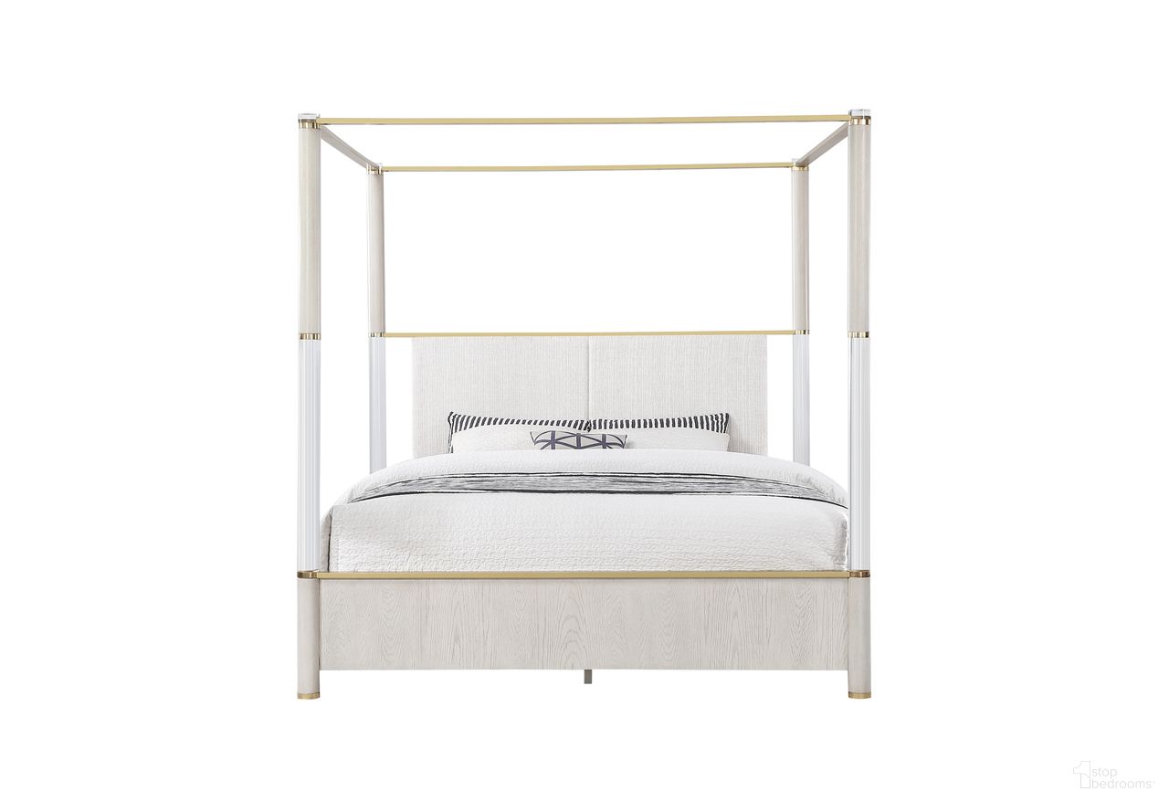 The appearance of Malmo King Canopy Bed In Oak designed by Global Furniture USA in the modern / contemporary interior design. This oak piece of furniture was selected by 1StopBedrooms from Malmo Collection to add a touch of cosiness and style into your home. Sku: MALMO-OAK-KB-HB/FB;MALMO-OAK-QB/KB-HB/FB POST;MALMO-OAK-KB-SR. Bed Type: Canopy Bed. Bed Size: King. Material: Rubberwood.