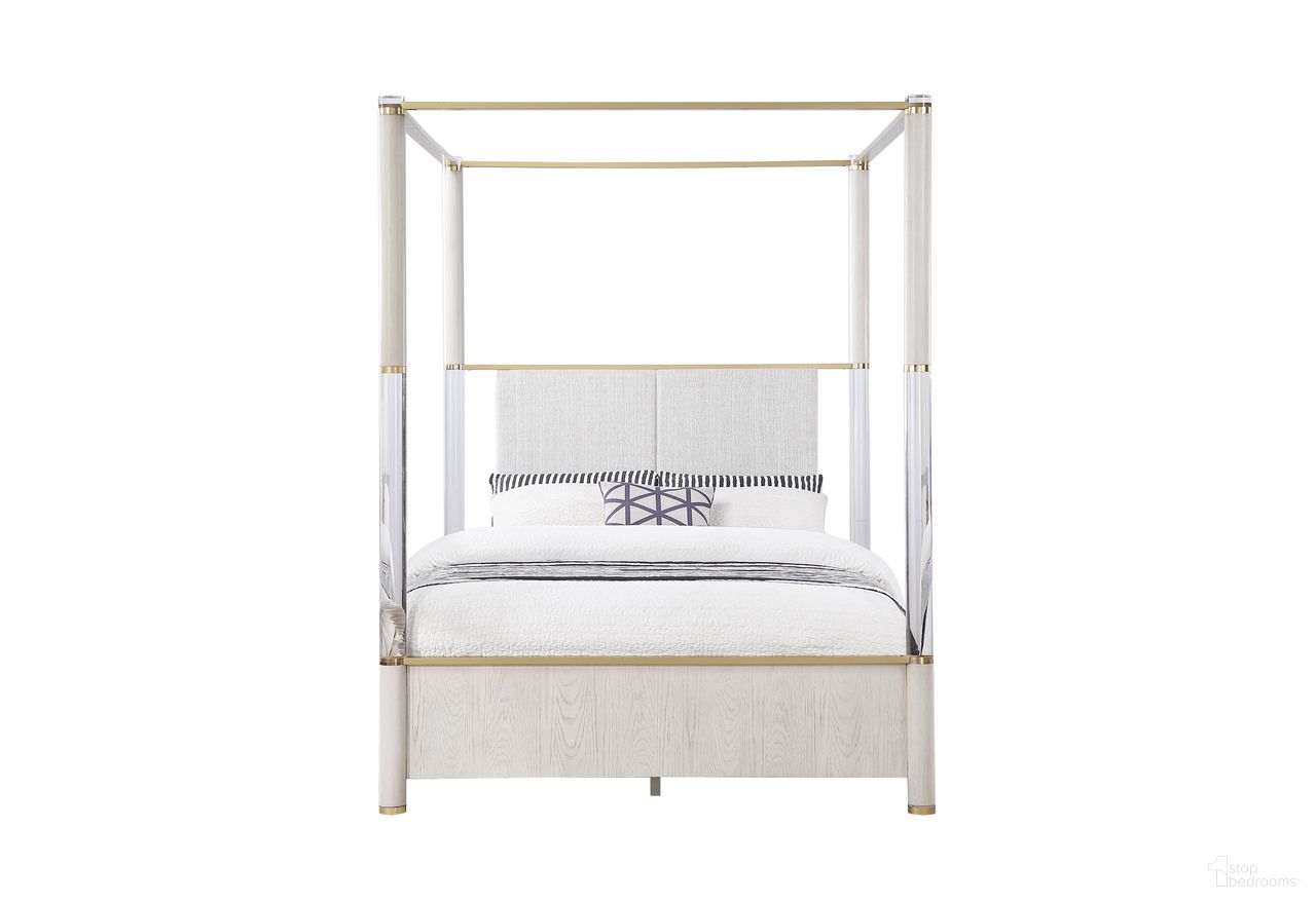 The appearance of Malmo Queen Canopy Bed In Oak designed by Global Furniture USA in the modern / contemporary interior design. This oak piece of furniture was selected by 1StopBedrooms from Malmo Collection to add a touch of cosiness and style into your home. Sku: MALMO-OAK-QB/KB-HB/FB POST;MALMO-OAK-QB-HB/FB;MALMO-OAK-QB-SR. Bed Type: Canopy Bed. Bed Size: Queen. Material: Rubberwood.