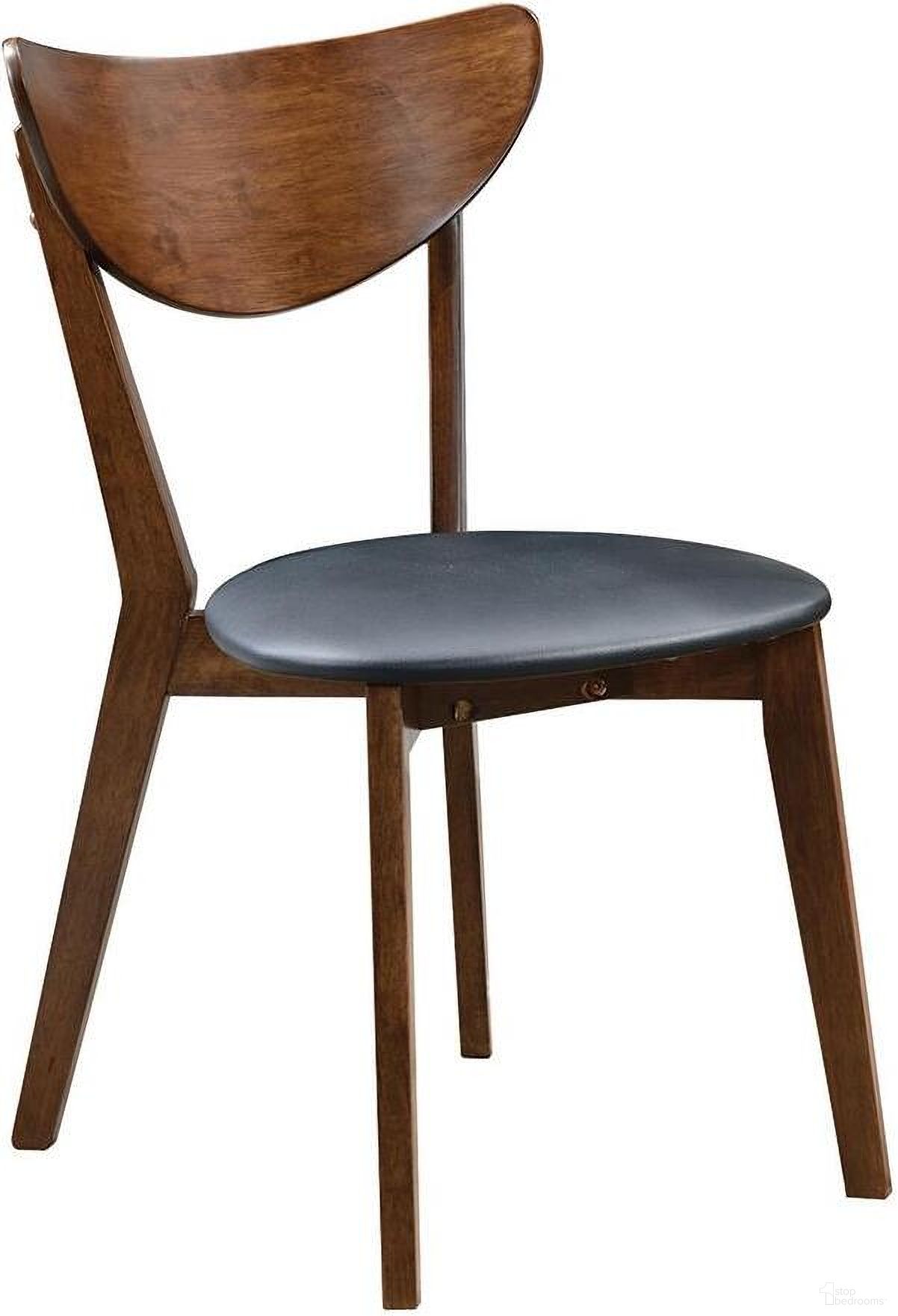 The appearance of Jedda Upholstered Dining Chairs Dark Walnut and Black Set of 2 designed by Coaster in the transitional interior design. This dark walnut piece of furniture was selected by 1StopBedrooms from Jedda Collection to add a touch of cosiness and style into your home. Sku: 105362. Material: Wood. Chair Type: Side Chair.