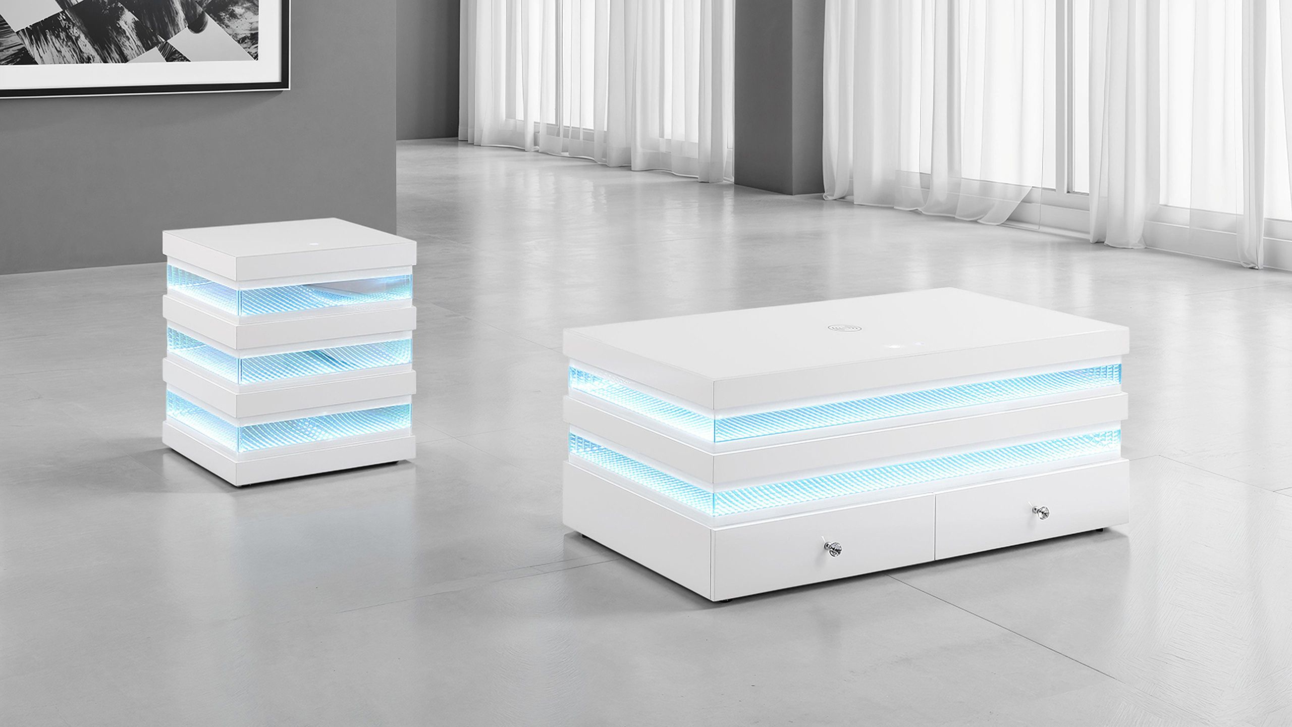The appearance of Maloy Rectangular Occasional Table Set In White designed by Furniture of America in the modern / contemporary interior design. This white piece of furniture  was selected by 1StopBedrooms from Maloy Collection to add a touch of cosiness and style into your home. Sku: FM47008WH-C;FM47008WH-E. Material: Engineered Wood.