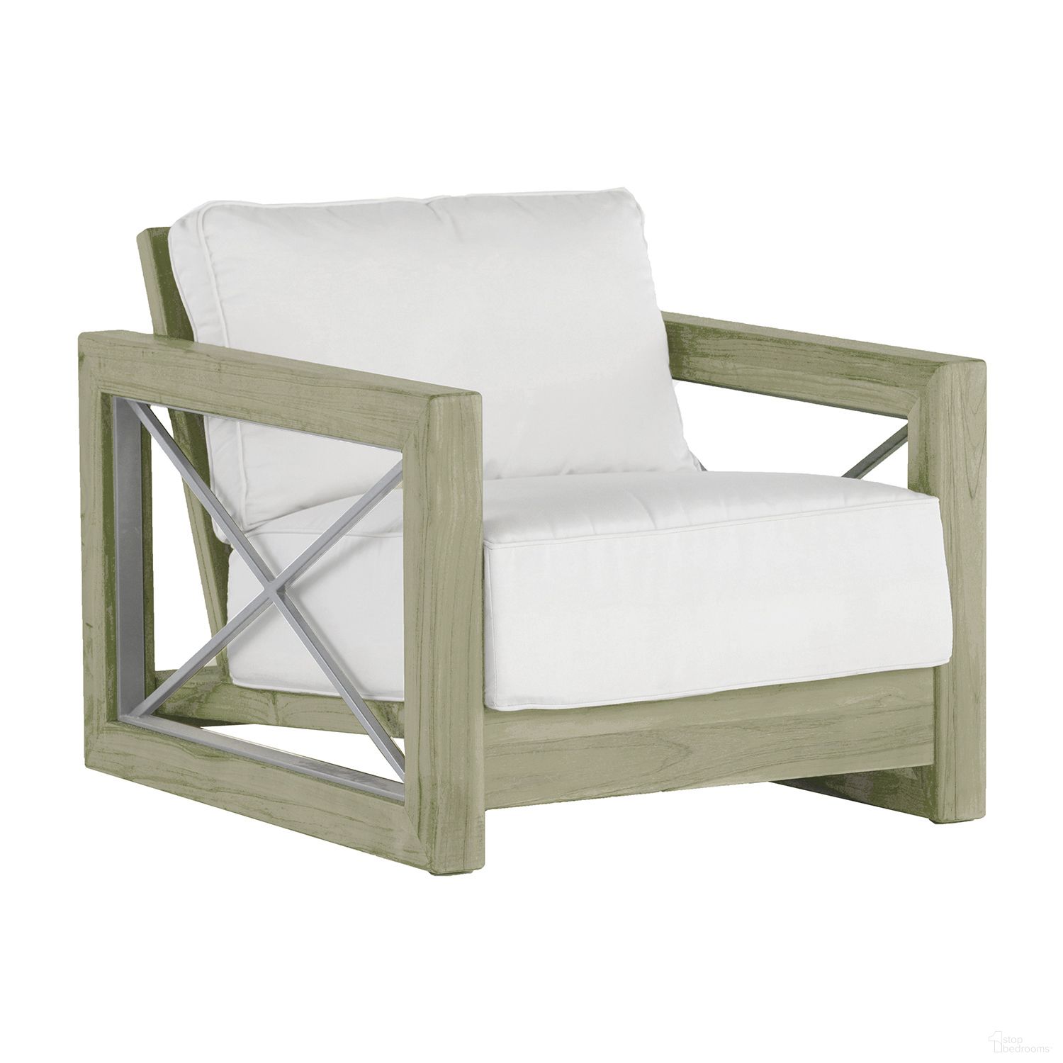 The appearance of Malta Teak Lounge Chair In Linen Dove designed by Summer Classics in the transitional interior design. This linen dove piece of furniture was selected by 1StopBedrooms from Malta Collection to add a touch of cosiness and style into your home. Sku: 293734+C227P6101N. Material: Teak.