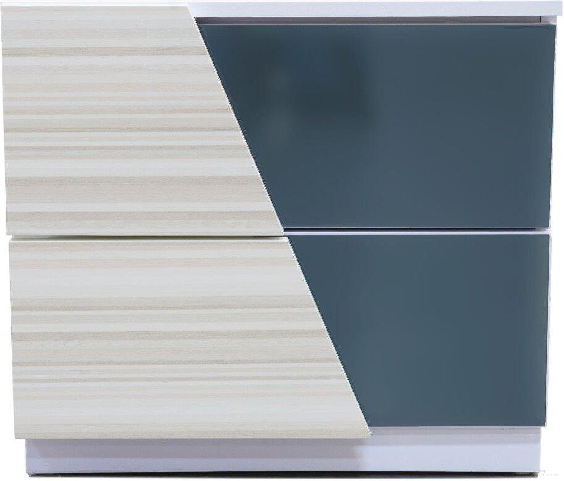 The appearance of Manchester 2 Drawer Poplar Wood Bedroom Nightstand In Zebra And White designed by Best Master Furniture in the modern / contemporary interior design. This zebra piece of furniture  was selected by 1StopBedrooms from Manchester Collection to add a touch of cosiness and style into your home. Sku: MANCWN. Material: Wood.