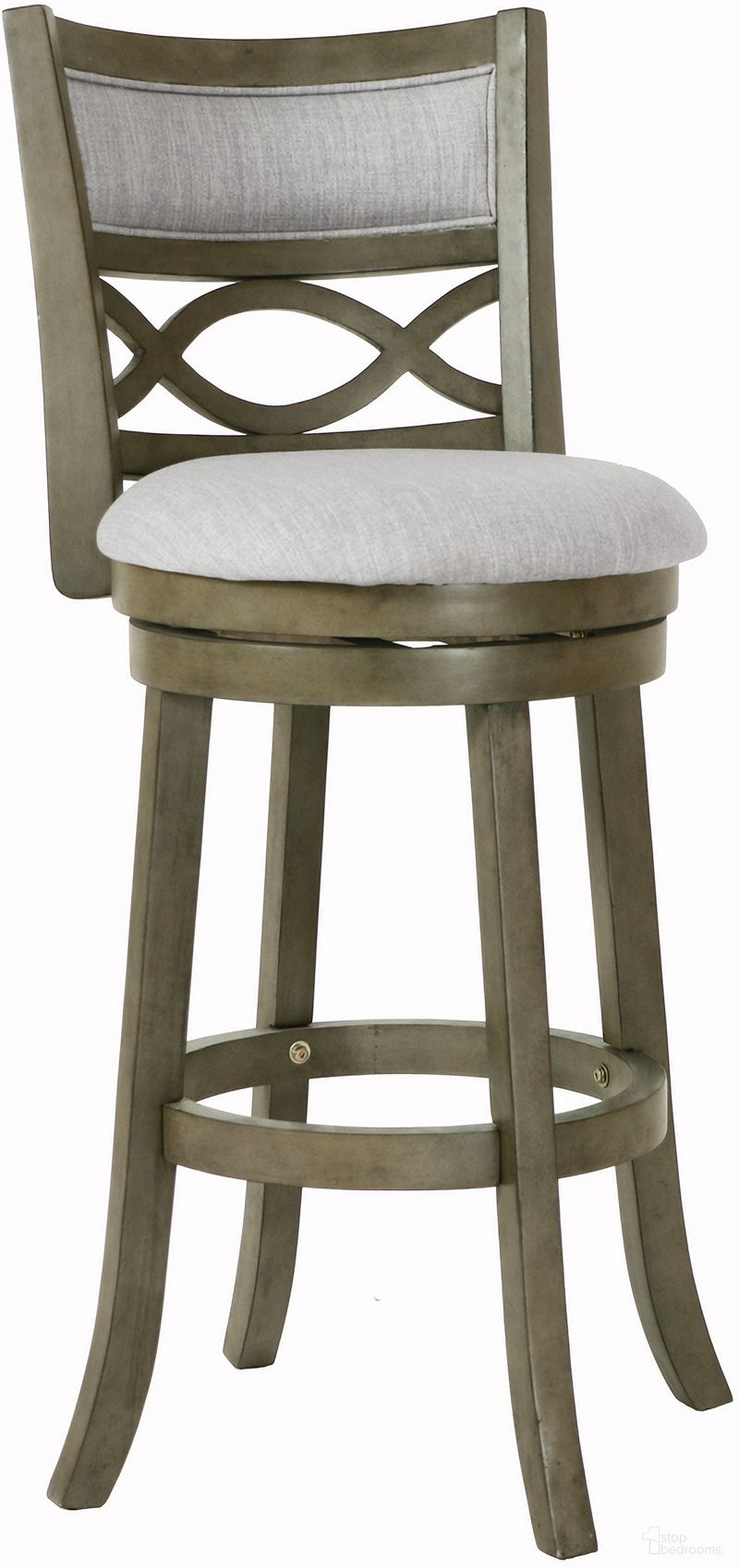The appearance of Manchester Antique Gray 29 Inch Bar Stool designed by New Classic in the transitional interior design. This gray piece of furniture was selected by 1StopBedrooms from Manchester Collection to add a touch of cosiness and style into your home. Sku: S1128-BS-FG. Material: Wood.