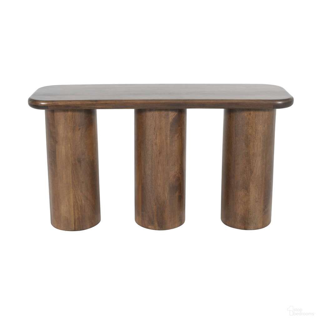 The appearance of Mandara 54 Inch Solid Wood Pillar Sofa Console Table In Dark Brown designed by Jofran in the modern / contemporary interior design. This dark brown piece of furniture was selected by 1StopBedrooms from Mandara Collection to add a touch of cosiness and style into your home. Sku: 2538-4TBKT. Material: Mango.