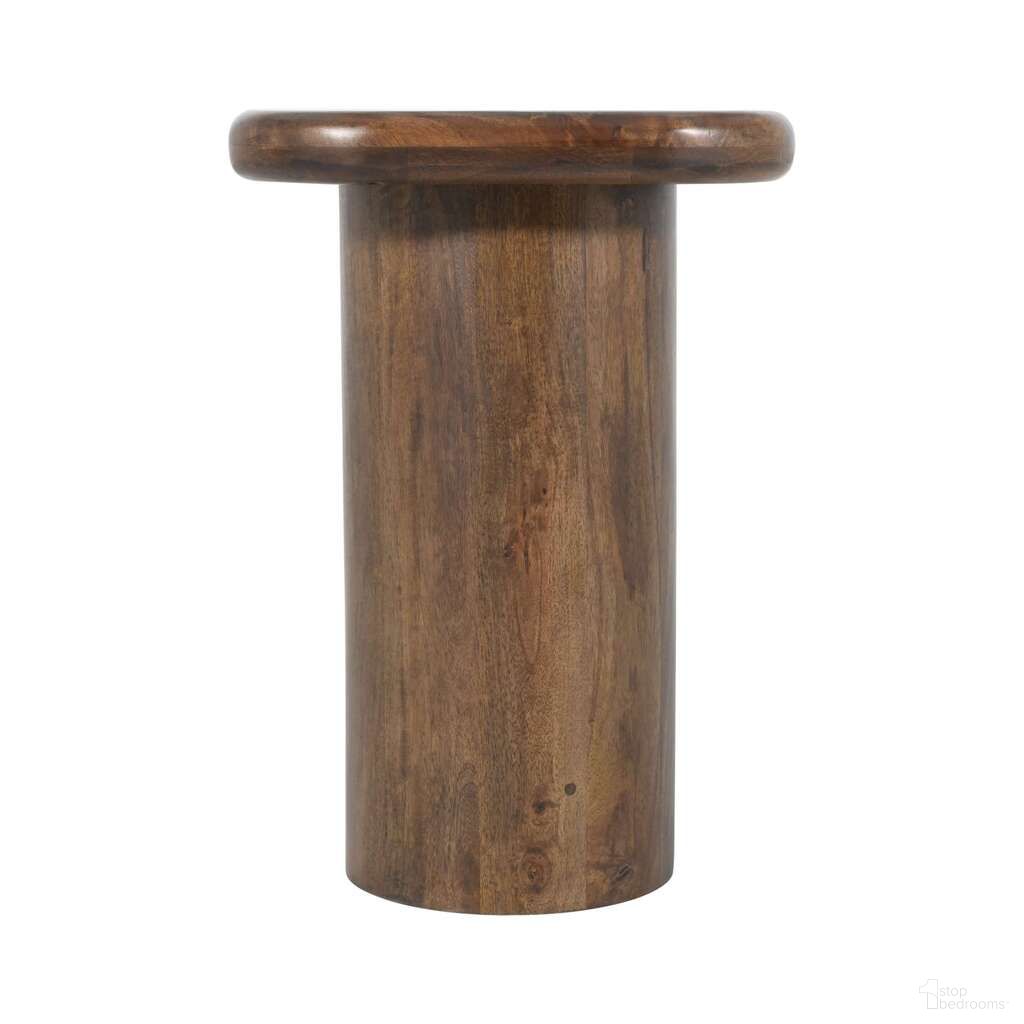 The appearance of Mandara Solid Wood Pillar Chairside Pedestal Square End Table In Dark Brown designed by Jofran in the modern / contemporary interior design. This dark brown piece of furniture  was selected by 1StopBedrooms from Mandara Collection to add a touch of cosiness and style into your home. Sku: 2538-7. Material: Mango.