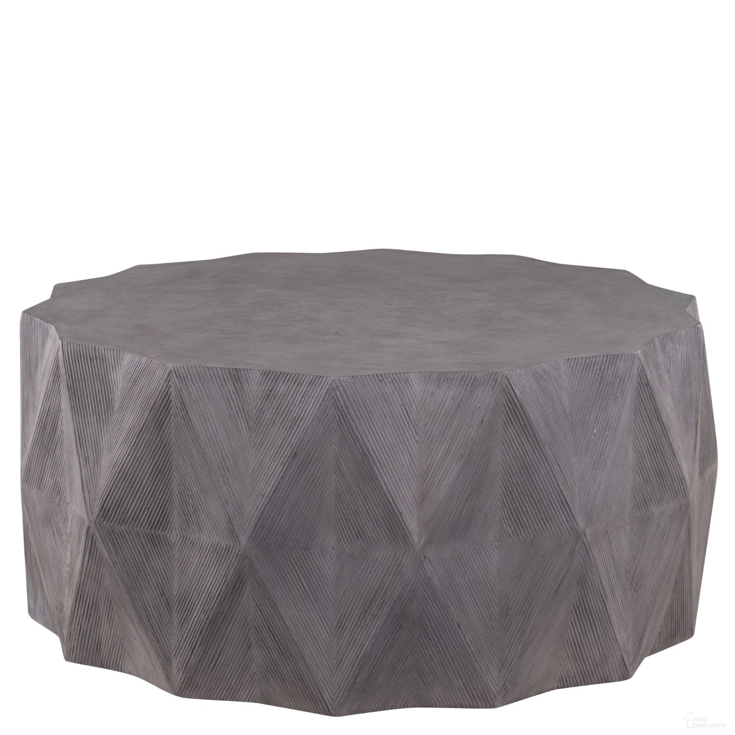 The appearance of Mandarin Coffee Table In Aged Stone Gray designed by Summer Classics in the coastal interior design. This aged stone gray piece of furniture was selected by 1StopBedrooms from Cast Stone Collection to add a touch of cosiness and style into your home. Sku: 1759130. Material: Stone.