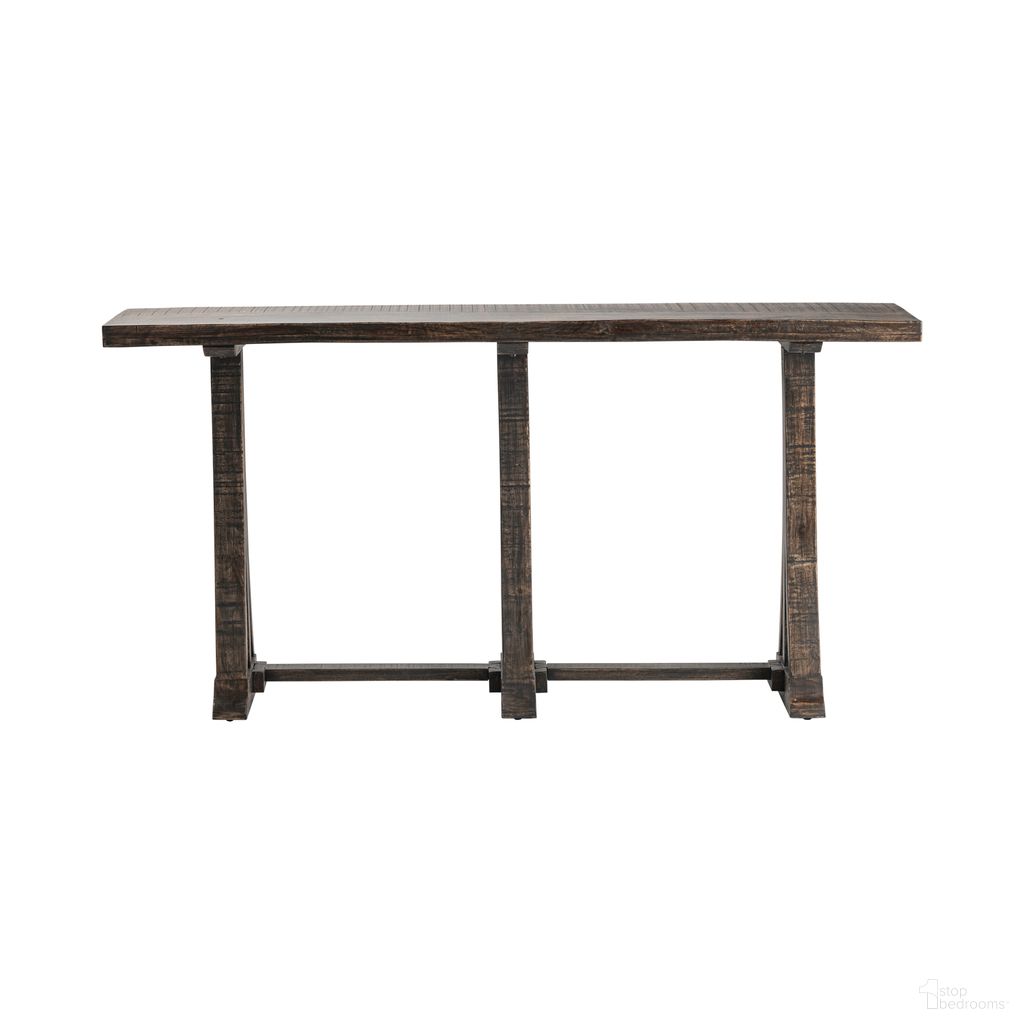 The appearance of Mango Console/Sofa Table In Brown designed by Crestview Collection in the rustic / southwestern interior design. This brown piece of furniture was selected by 1StopBedrooms from to add a touch of cosiness and style into your home. Sku: CVFNR797. Material: Solid Wood.