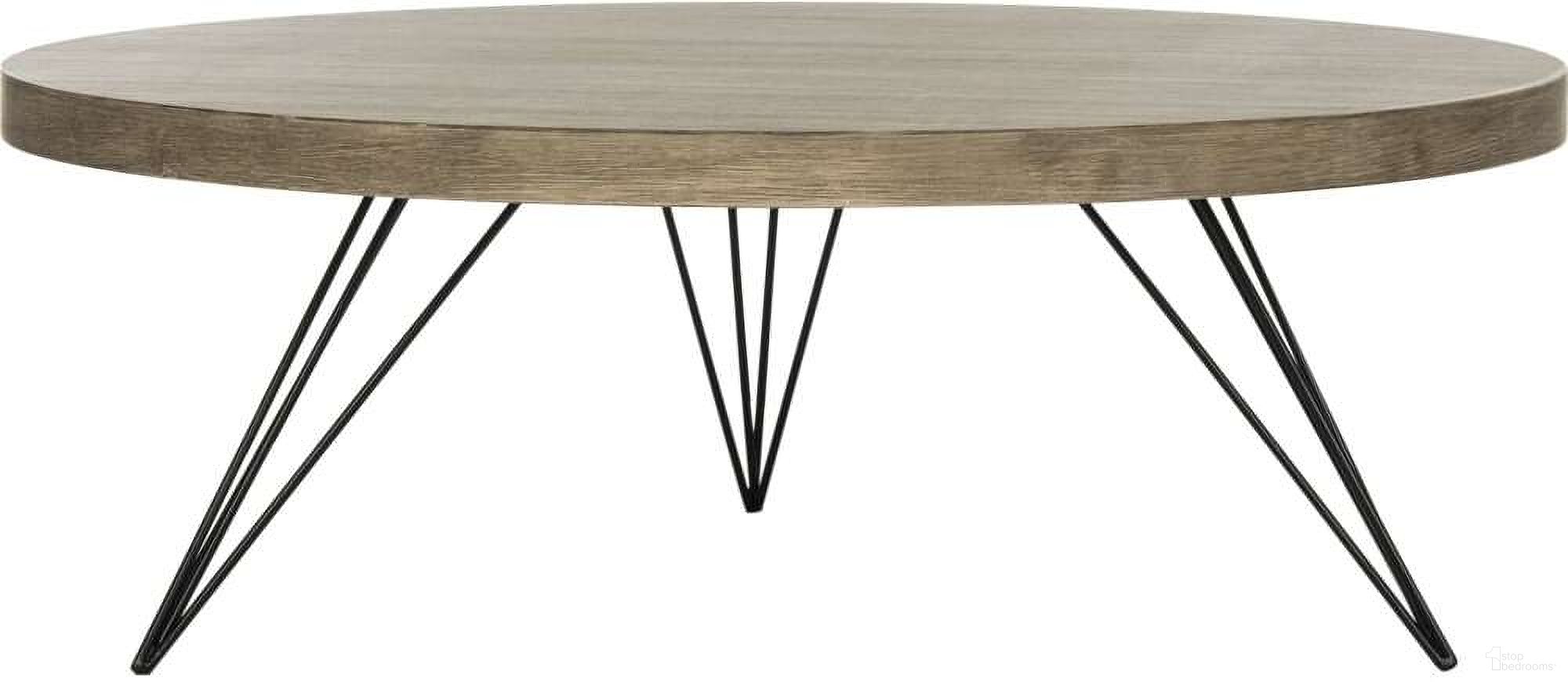The appearance of Mansel Light Oak and Black Retro Mid Century Round Coffee Table designed by Safavieh in the modern / contemporary interior design. This light oak piece of furniture was selected by 1StopBedrooms from Safavieh FOX Collection to add a touch of cosiness and style into your home. Sku: FOX4233A. Material: Iron.