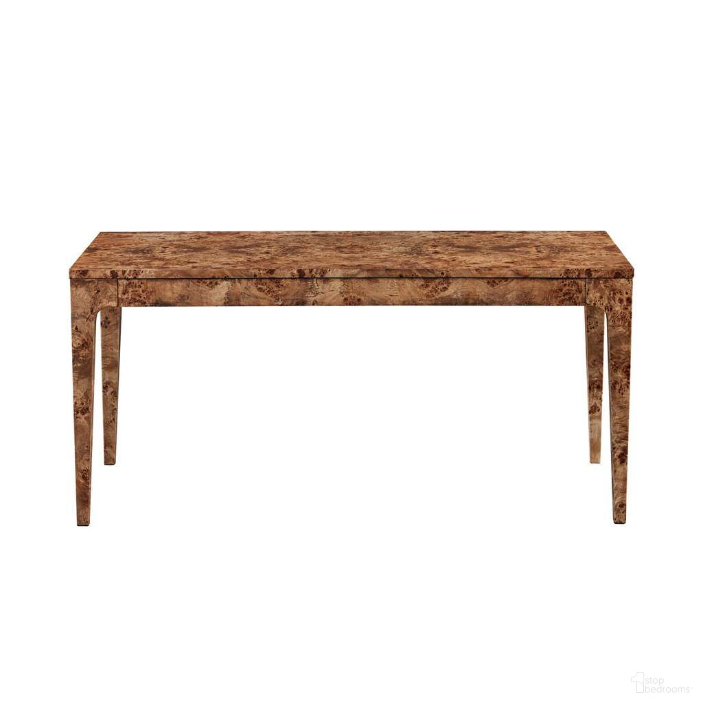 The appearance of Mappa Regular Dining Table In Dark Burl and Matt Black designed by LH Imports in the transitional interior design. This dark burl/matt black piece of furniture  was selected by 1StopBedrooms from Mappa Collection to add a touch of cosiness and style into your home. Sku: MAPP009-DBR. Table Base Style: Legs. Table Top Shape: Rectangular. Size: 35" x 72". Material: Burl Veneer.