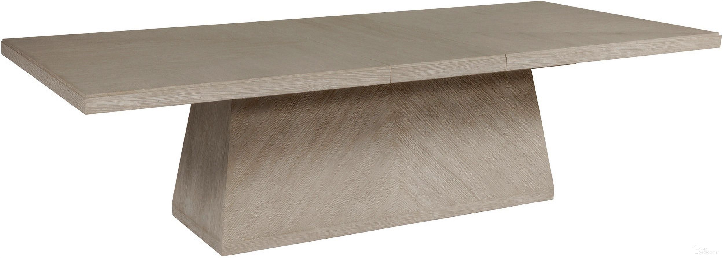The appearance of Mar Monte Mar Monte Rectangular Dining Table In Taupe designed by Artistica Home in the coastal interior design. This taupe piece of furniture was selected by 1StopBedrooms from Mar Monte Collection to add a touch of cosiness and style into your home. Sku: 2300-877C. Table Base Style: Pedestal. Material: Wood. Table Top Shape: Rectangular. Size: 48" x 88".